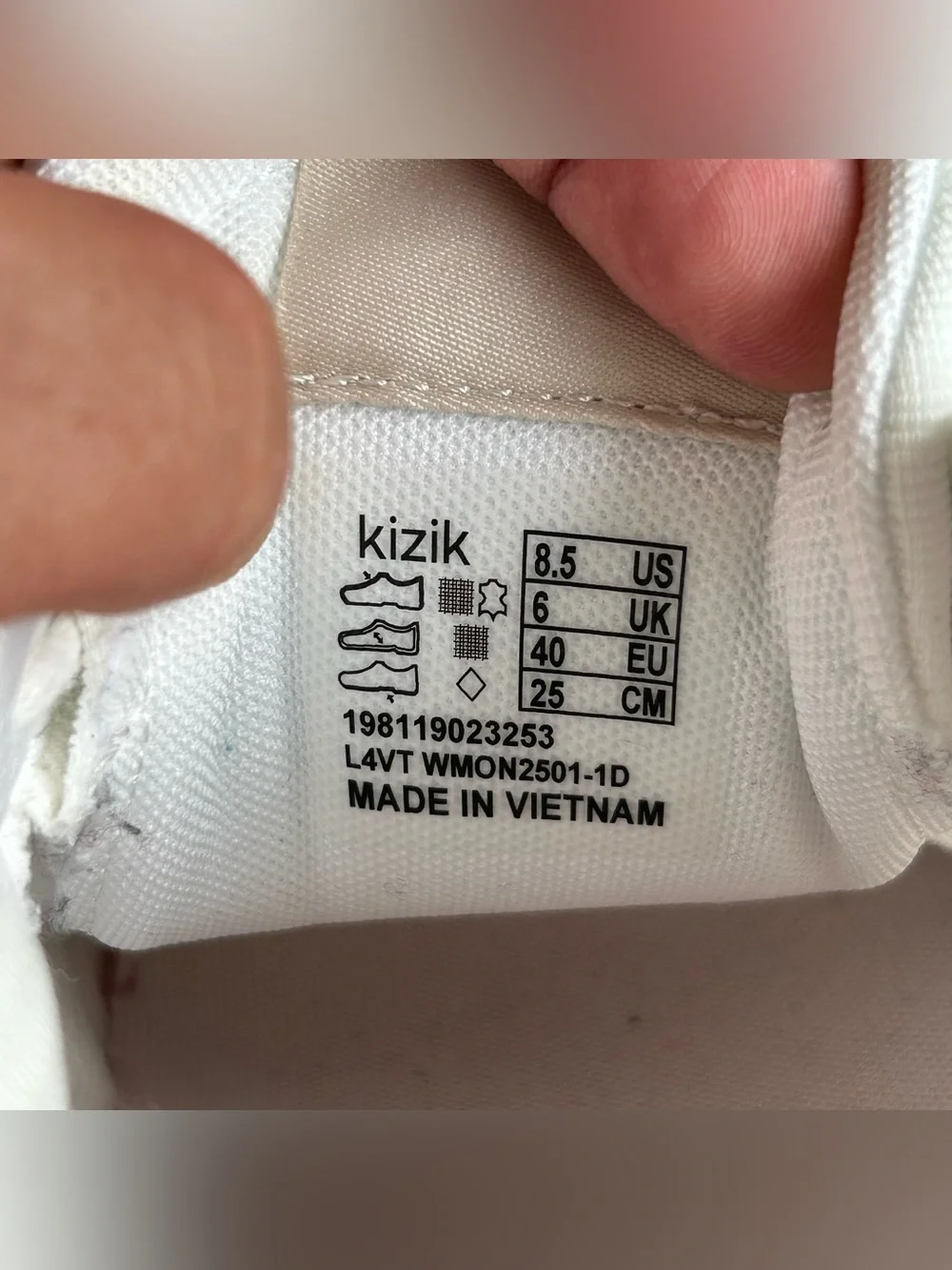 Kizik Monaco Shoes Womens 8.5 White Moonbeam Hands Free Slip On Comfort Sneakers